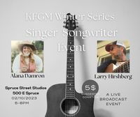 Larry Hirshberg and Alana Damron at KFGM Winter Series Singer/Songwriter Event