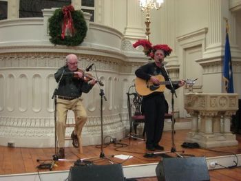 Ringing in the New Year at Hartford's First Night Celebration with long time friend and musical partner in crime, P.V. O'Donnell
