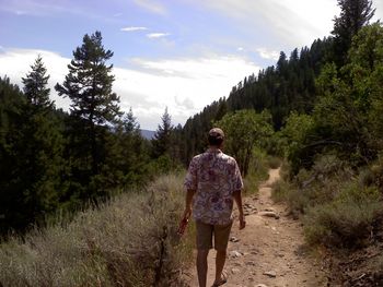 My guitar playing, songwriting buddy Steve Boynton on the Mad Creek Trail
