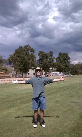 Day after K-Jell round of golf in Albuquerque with my hosts Tracy and Phil.
