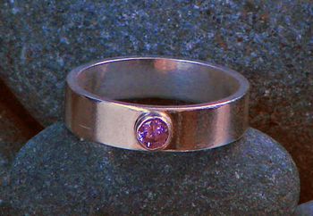 Sterling & Amethyst Ring - $34.00

