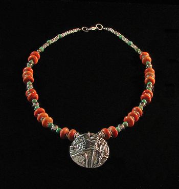 Asian Dream (with matching Earrings) Fine Siilver $92.00
