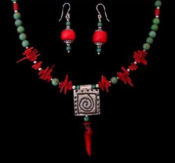 Taos Spirit Pendant & Earrings - SOLD

