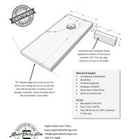 Tiny Cornhole Boards Downloadable Plans