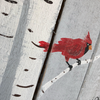 When a Cardinal Appears - Rustic Hand-Painted Sign