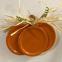 Handmade Pumpkin Mason Jar Lid Refrigerator Magnet