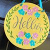 Hellur Round Handpainted Wood Door Hanger Sign from Madea Movie