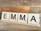 Handmade Wooden Scrabble Tiles