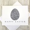 PRINTABLE Happy Easter Filagree Egg Greeting Card
