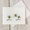 PRINTABLE Bee Aggressive Greeting Card