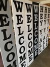 Hand-Painted Front Porch Welcome Sign