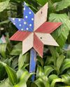 Mini Wooden Flag Garden Stake