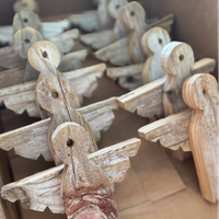 Reclaimed Wood Angel Ornaments