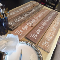 The Older the Violin the Sweeter the Music Reclaimed Wood Sign