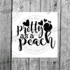 Pretty As A Peach Downloadable SVG File