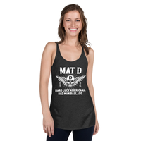 Mat D Skull and Wings 2022 Women's Racerback Tank