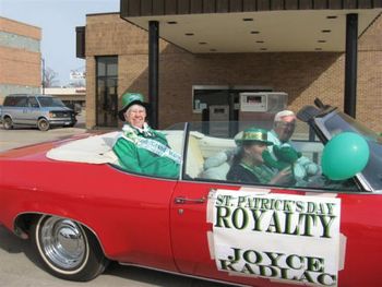 My first parade with friend Joyce, the Grand Marshall
