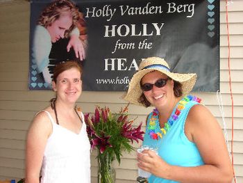 Terry and Mary/check out that bouquet and banner
