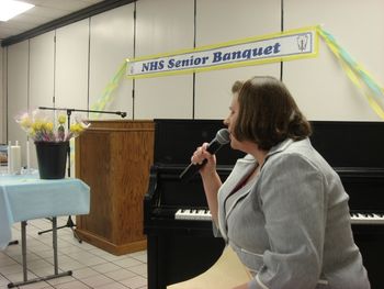 I was the keynote speaker for the National Honor Society Banquet in Chester SD.
