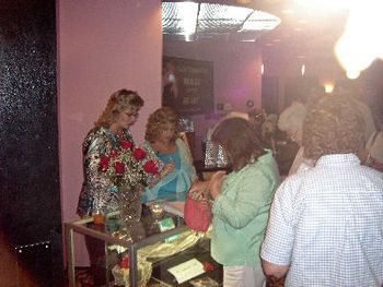 My mother and I in the autograph signing area.
