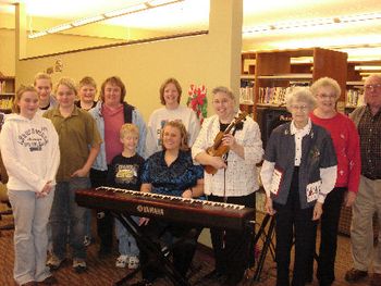 Holiday music and Christmas cookies at the library
