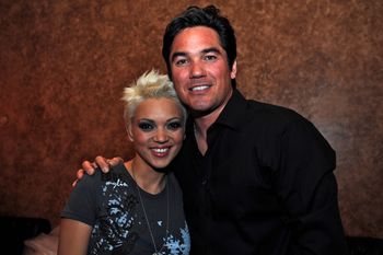 With Dean Cain Who Hosted Album Release Party, Les Deux (photo: Juan O'Campo)
