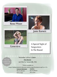 Songwriters in the Round featuring Janie Barnett, Rene Pfister, and Genevieve