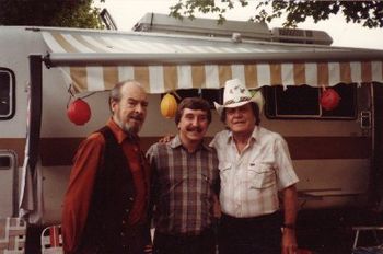 Mac Wiseman, Greg and Josh Graves at a Bass Mt. Bluegrass Festival
