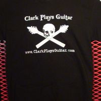 Clark Plays Guitar Skull T-shirt