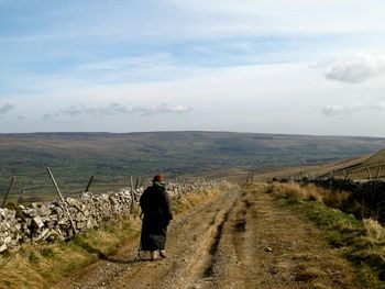 Walking on the Roman Road, circa AD 100, Yorkshire Dales, 2009
