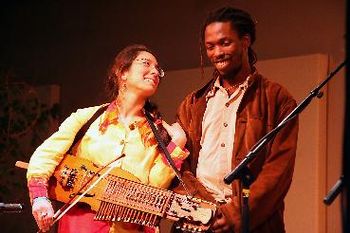 Fara Tolno and Sandra at World Music Benefit Concert
