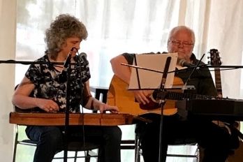 Smalltown Eclectic 2018 --Performing at the Loud at the Library open mic, Belle Plaine, Minn.
