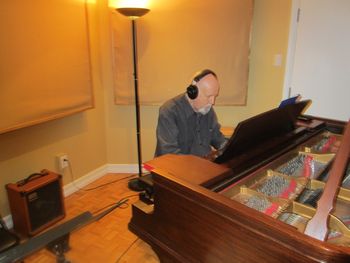Brian Browne Recording Piano for "Not What I Thought It Would Be"
