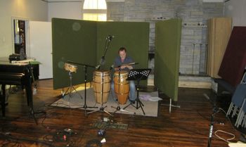 Terry says to René Fortier, "Let's start with some congas...
