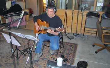 Al Morier Recording Acoustic Guitar for, "Then She Danced"
