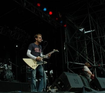 With Seal and Bob Geldoff in Pfullendorf/Germany 2008
