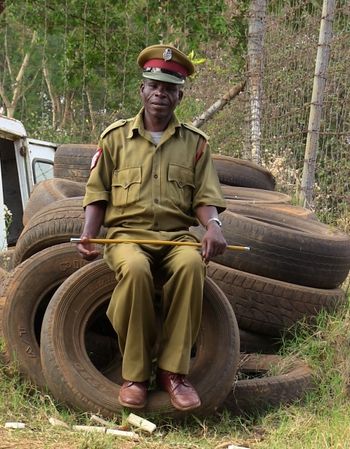 A guard at the Maximum Security Prison of Zomba
