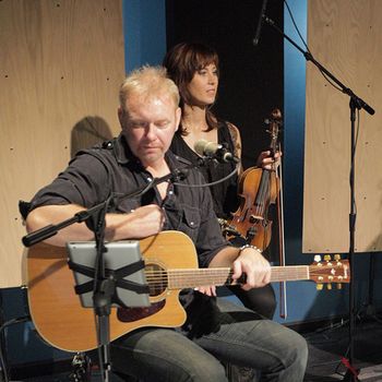 NLB cd release 12 Two of my favorite people guitarist Jeffery Marshall and violinist Aubrey Richmond at the No Longer Broken cd release party at Ultimate Studios.
