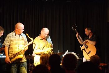 (from left) Mike Nielsen, Michael Buckley, Lieb and myself playing recently at a great gig in Dublin
