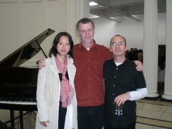 Myself and good friends and colleagues Julian Arguelles and Izumi Kimura who had just given the Dubl
