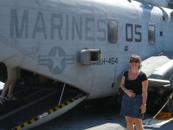 L to R: Sikorsky CH-53E cargo bay, Anita
