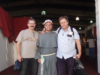 John, a Franciscan Brother and Denis Grady in Guatemala
