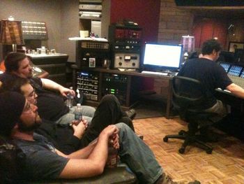 Recording with Adam Hill at Ardent Studios in Memphis, 2012

