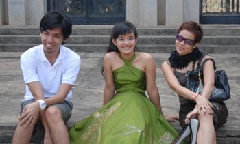 With Franco, F creative director and Mao who interviewed me.
