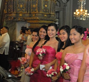 Jolies Filipinas during a silver anniversary wedding ceremony.
