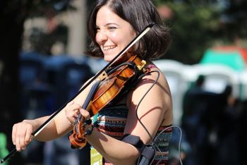 Amy at Indy Irish Fest (photo courtesy of Pete McKinney)
