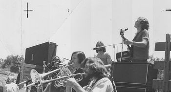 James Neel playing a mellophonium
