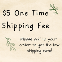 $5.00 Flat Shipping Rate