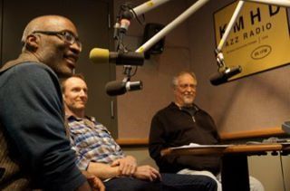 Darrell Grant, Alan Jones, and I on the radio
