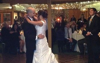 The happy couple had their 1st dance to Train's "Marry Me"
